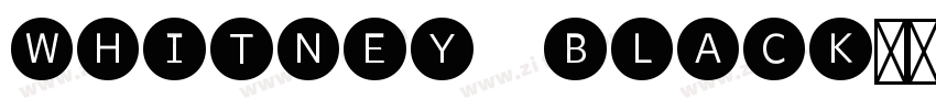 whitney black字体转换